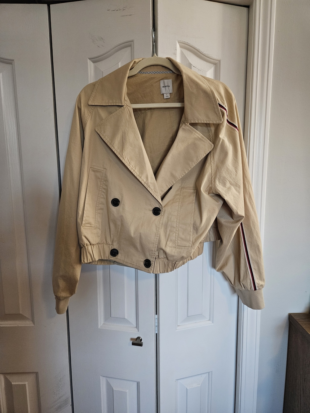 NWOT Maeve From Anthropologie Cropped Trench Jacket - Picture 4 of 8